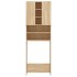 Armario de lavadora color roble Sonoma 64x25,5x190