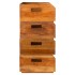Botelleros para 16 botellas 4 piezas madera maciza de