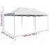 Carpa plegable profesional acero blanco 3x6