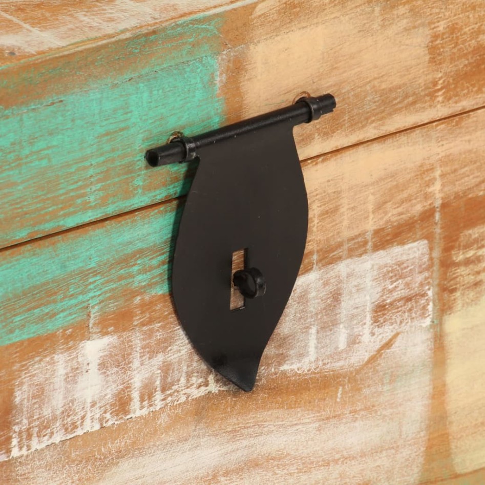 Cofre de almacenamiento de madera maciza