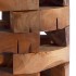 Mesita de noche de madera maciza de teca 30x30x45
