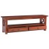 Mueble de TV madera maciza de caoba marrón 115x30x40