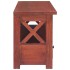 Mueble de TV madera maciza de caoba marrón 115x30x40