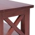Mueble de TV madera maciza de caoba marrón 115x30x40