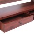 Mueble de TV madera maciza de caoba marrón 115x30x40