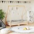 Estructura de cama para niños madera maciza de pino 70x140
