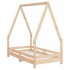 Estructura de cama para niños madera maciza de pino 70x140