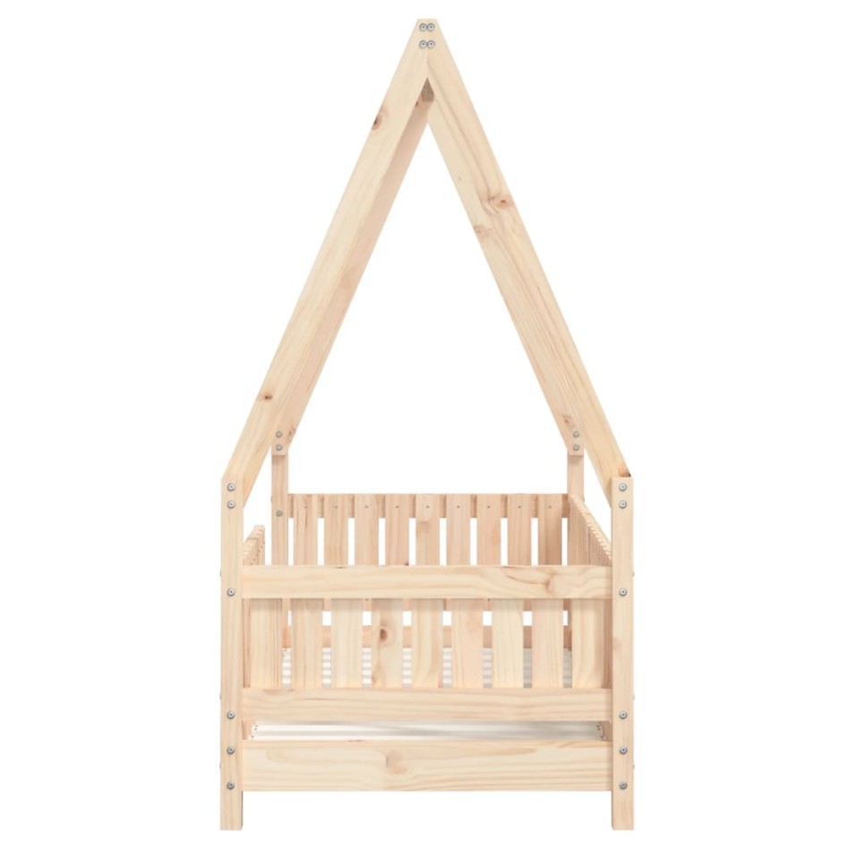 Estructura de cama para niños madera maciza de pino 70x140