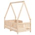 Estructura de cama para niños madera maciza de pino 70x140