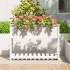 Jardinera con estante madera maciza pino blanca