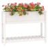 Jardinera con estante madera maciza pino blanca