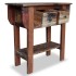 Mesa consola de madera reciclada mixta 80x35x80