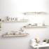 Estantes flotantes pared 4 uds MDF color roble 120x23,5x3,8