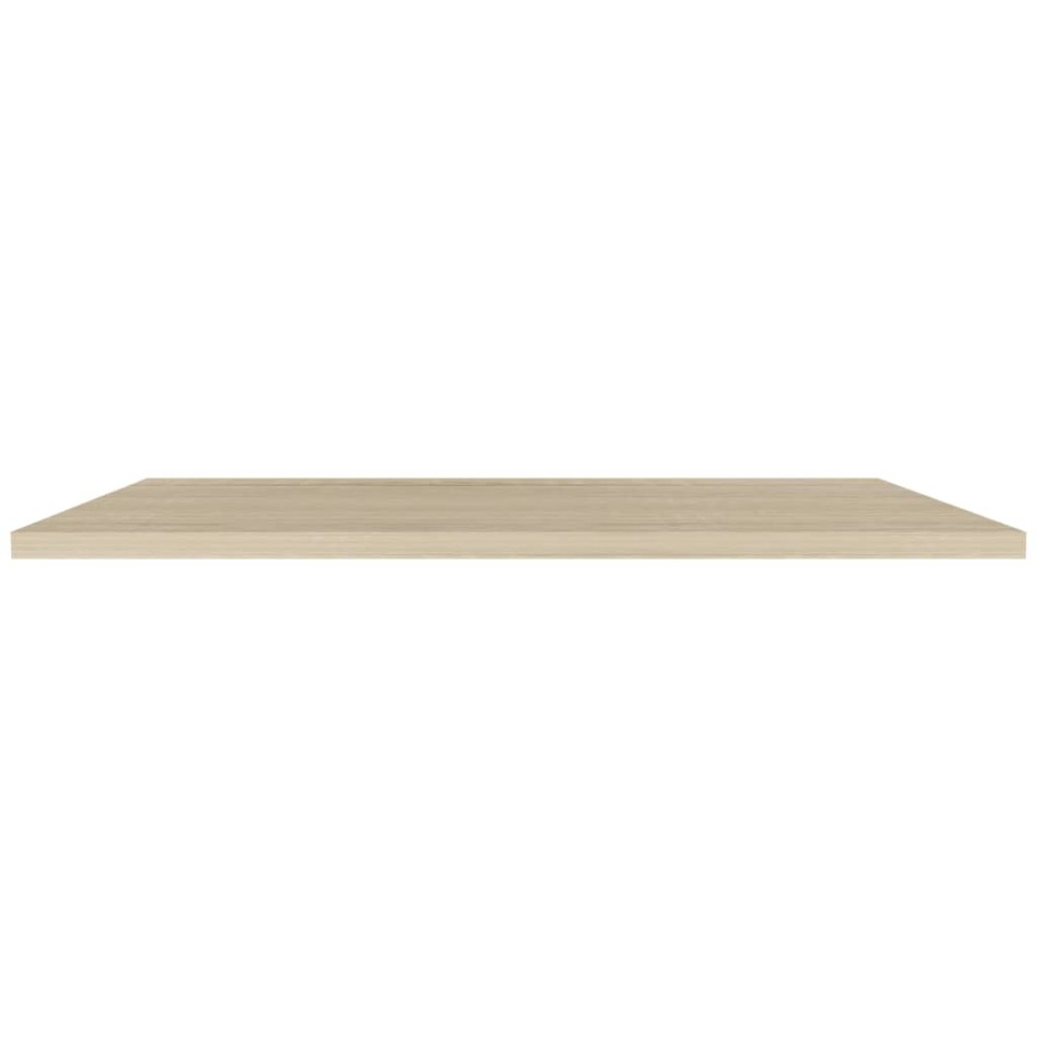 Estantes flotantes pared 4 uds MDF color roble 120x23,5x3,8