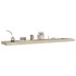 Estantes flotantes pared 4 uds MDF color roble 120x23,5x3,8