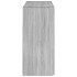 Aparador con luces LED gris Sonoma 115,5x30x75
