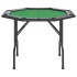 Mesa de póquer plegable para 8 jugadores verde 108x108x75