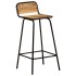 Taburetes de cocina 2 unidades madera maciza de
