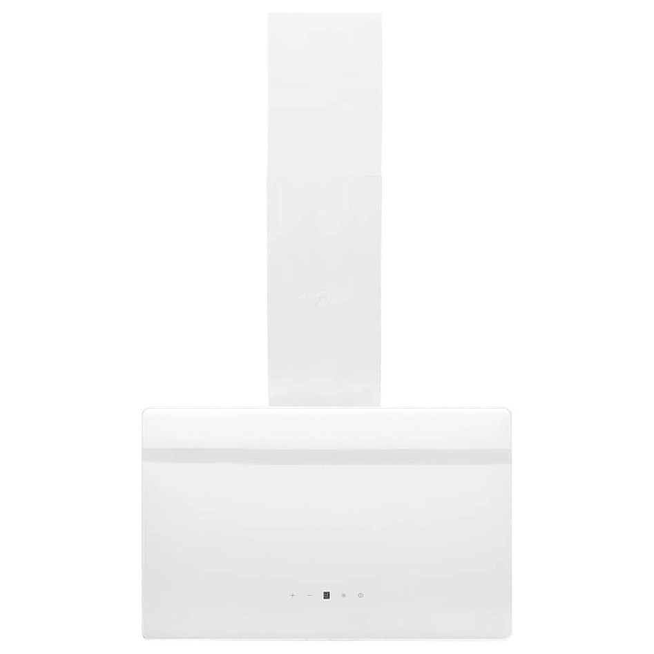 Campana extractora pared acero y vidrio templado blanco 60