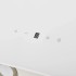 Campana extractora pared acero y vidrio templado blanco 60