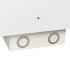 Campana extractora pared acero y vidrio templado blanco 60
