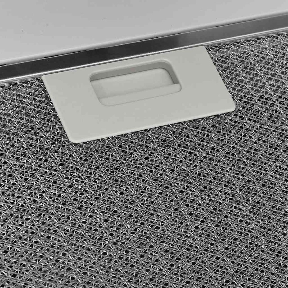 Campana extractora pared acero y vidrio templado blanco 60