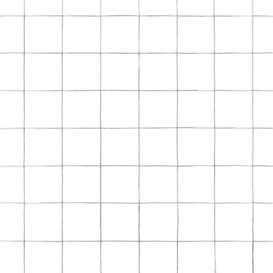 Alambrada de gallinero acero galvanizado plateada 25x1,5