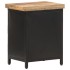 Mesita de noche de madera maciza de mango rugosa 40x30x52