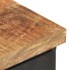 Mesita de noche de madera maciza de mango rugosa 40x30x52