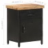 Mesita de noche de madera maciza de mango rugosa 40x30x52
