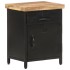 Mesita de noche de madera maciza de mango rugosa 40x30x52