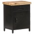 Mesita de noche de madera maciza de mango rugosa 40x30x52