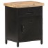 Mesita de noche de madera maciza de mango rugosa 40x30x52