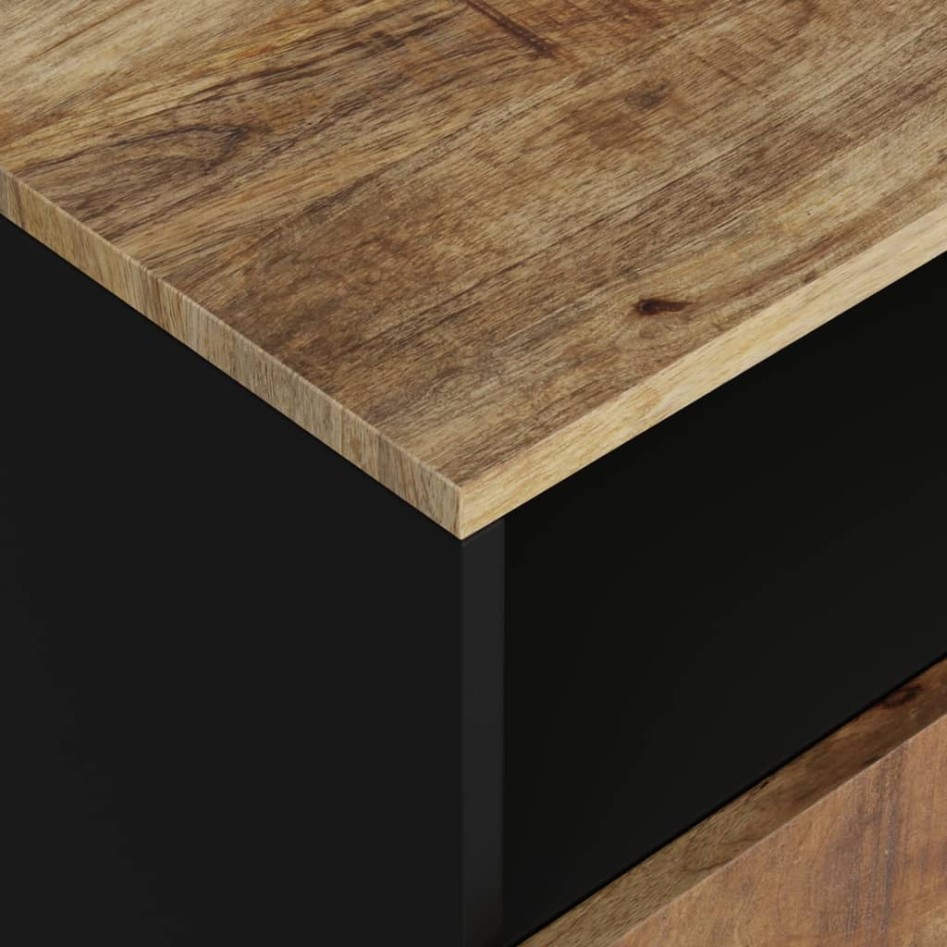 Mesita de noche madera mango madera contrachapada 50x33x62