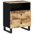 Mesita de noche madera mango madera contrachapada 50x33x62