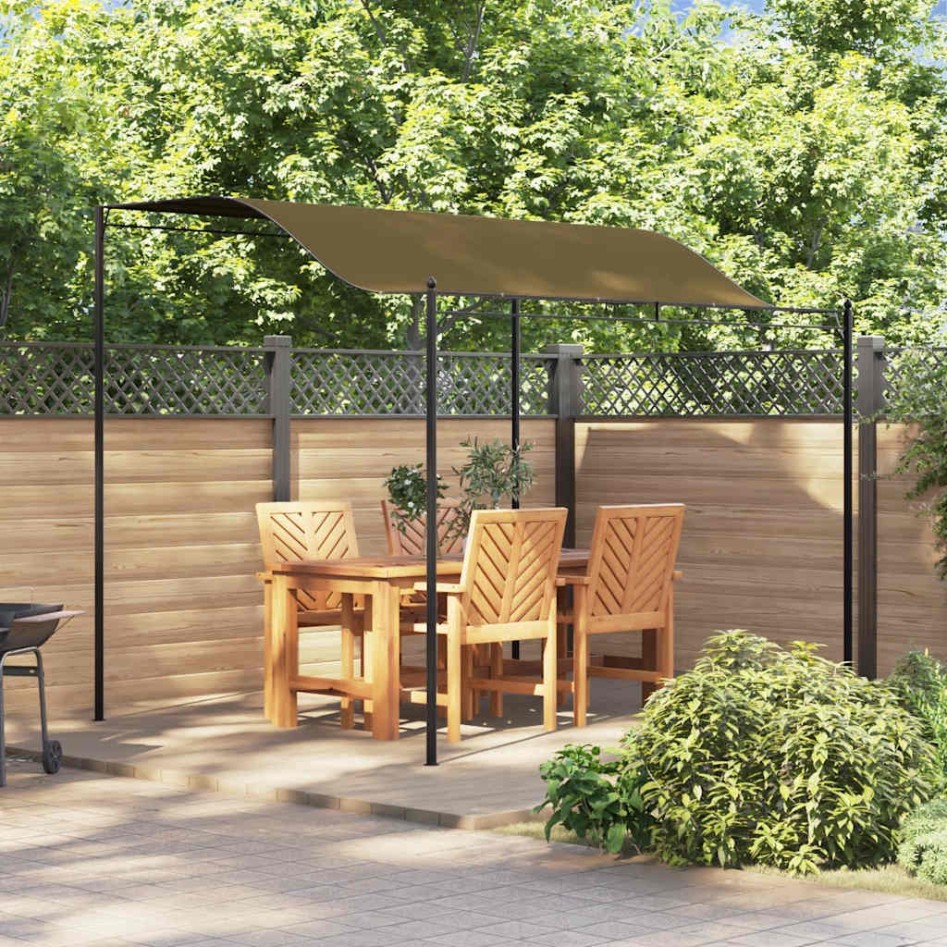 Toldo parasol gris taupe 3x2,4 cm 180