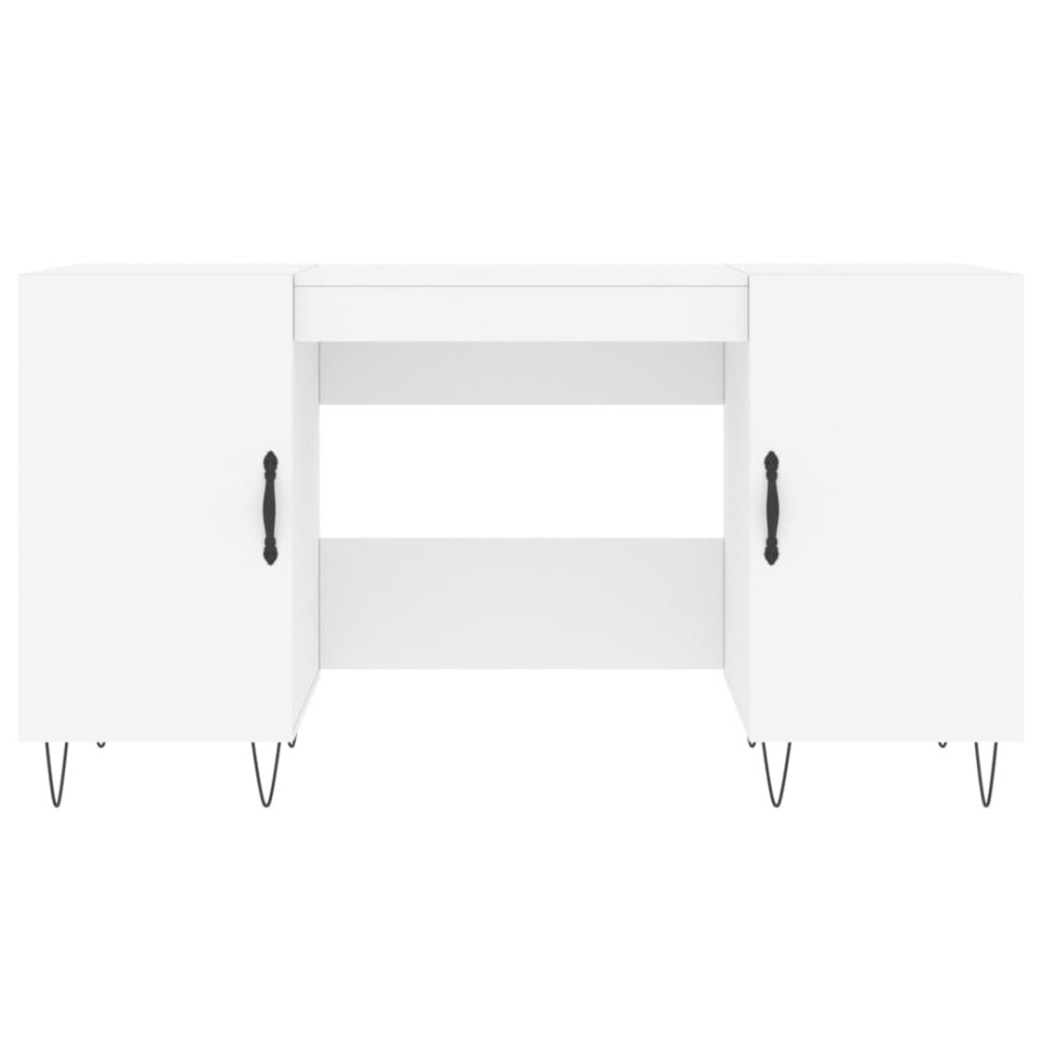 Escritorio madera de ingeniería blanco 140x50x75