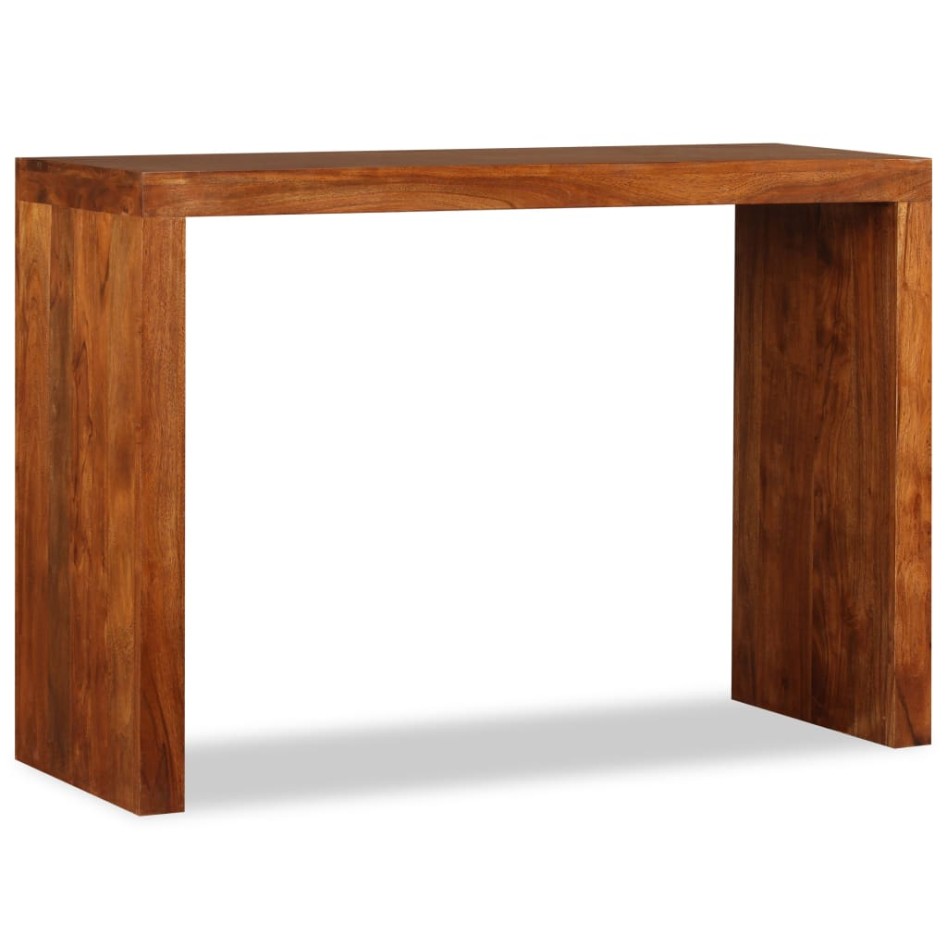 Mesa consola Madera sólida con acabado miel 110x40x76