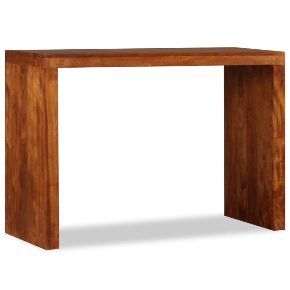 Mesa consola Madera sólida con acabado miel 110x40x76