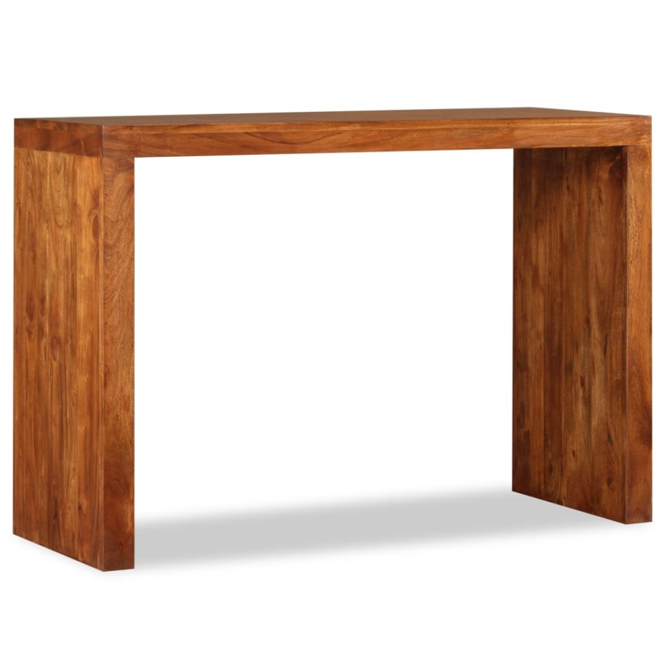 Mesa consola Madera sólida con acabado miel 110x40x76