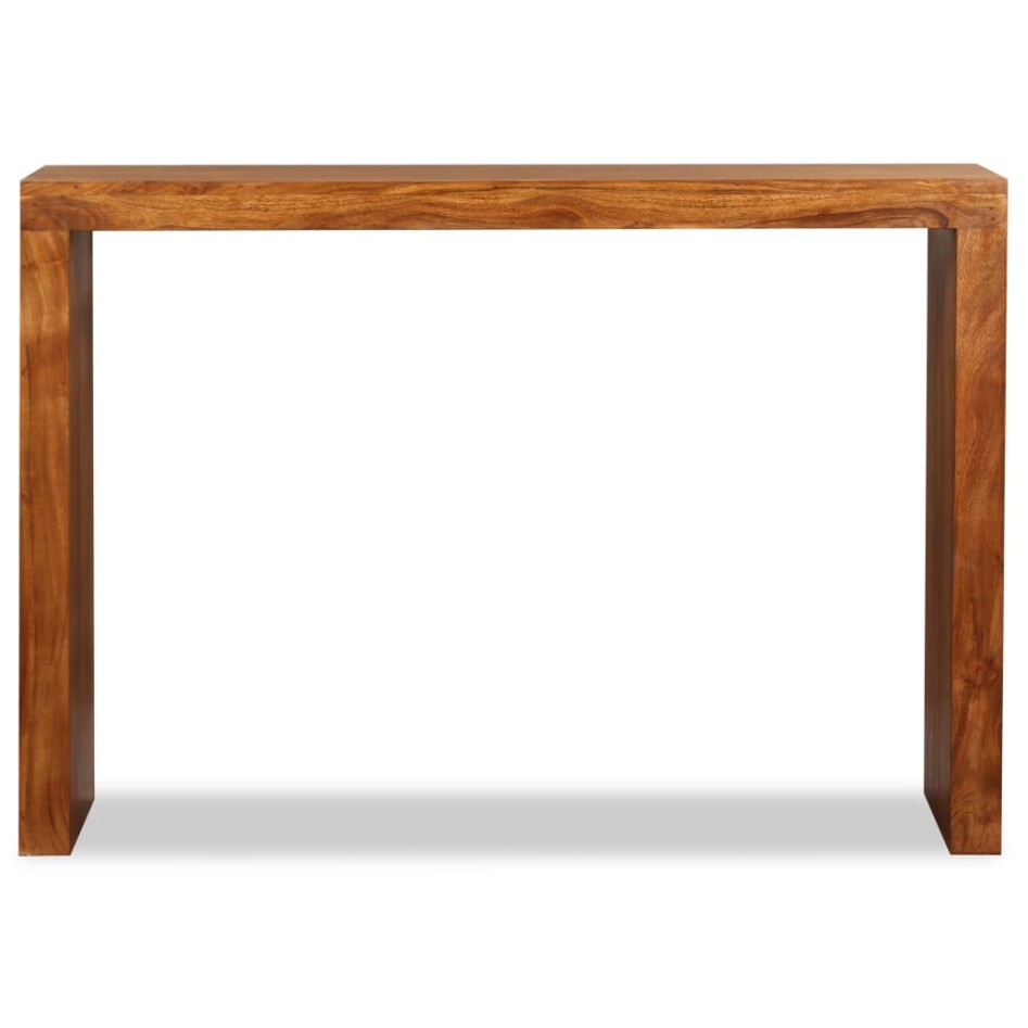 Mesa consola Madera sólida con acabado miel 110x40x76