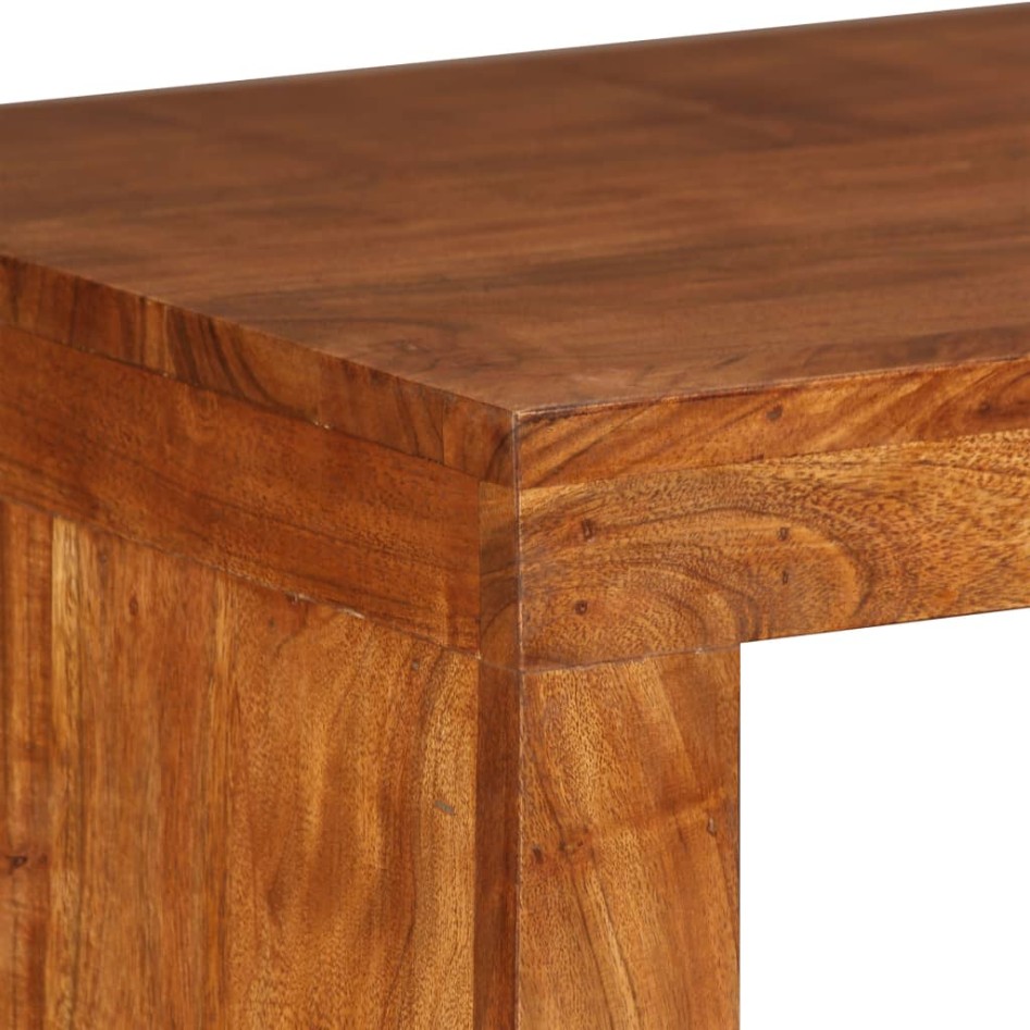 Mesa consola Madera sólida con acabado miel 110x40x76