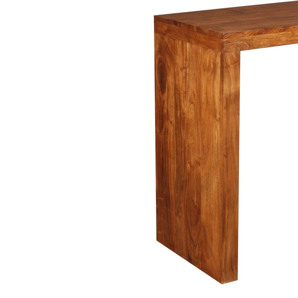 Mesa consola Madera sólida con acabado miel 110x40x76