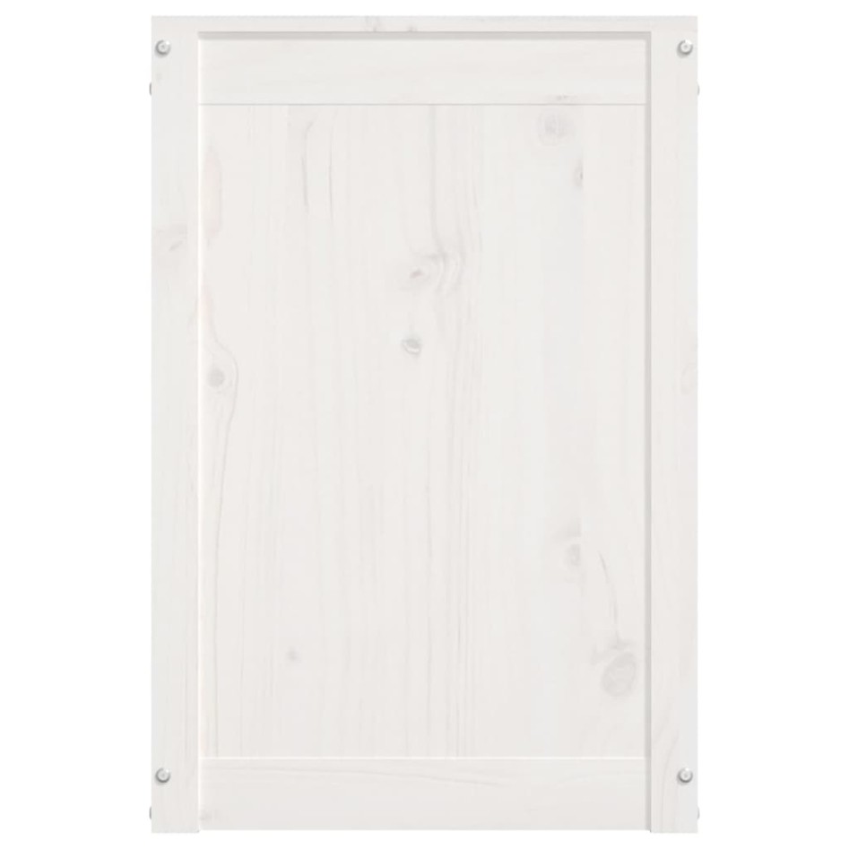 Baúl para la colada madera maciza de pino blanco 88,5x44x66