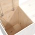Baúl para la colada madera maciza de pino blanco 88,5x44x66