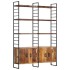 Estantería de 4 niveles madera maciza reciclada 124x30x180
