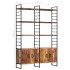 Estantería de 4 niveles madera maciza reciclada 124x30x180