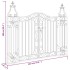 Puerta de jardín de hierro forjado negro 121x8x100