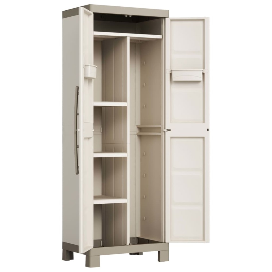 Keter Armario almacenaje multiusos Excellence beige y taupe 182