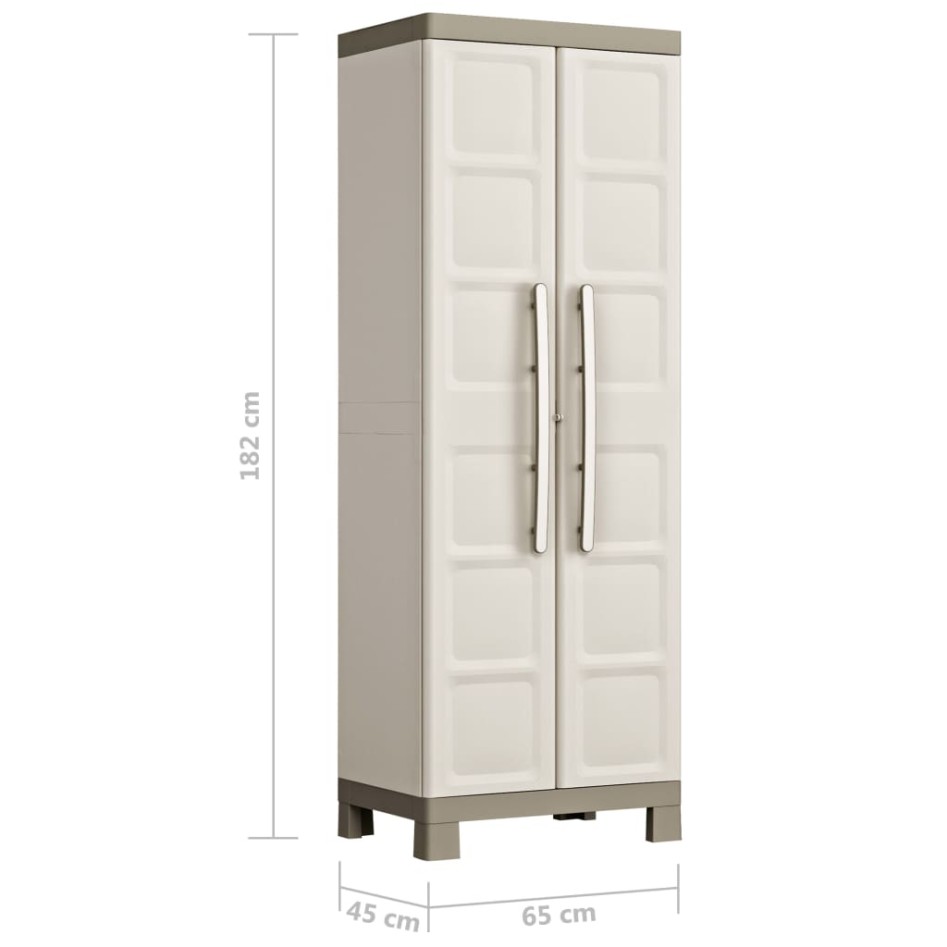 Keter Armario almacenaje multiusos Excellence beige y taupe 182
